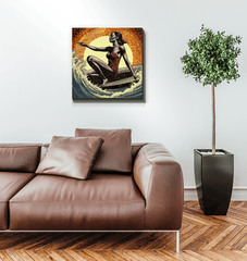 Surfing Serenade Canvas Print - Beyond T-shirts