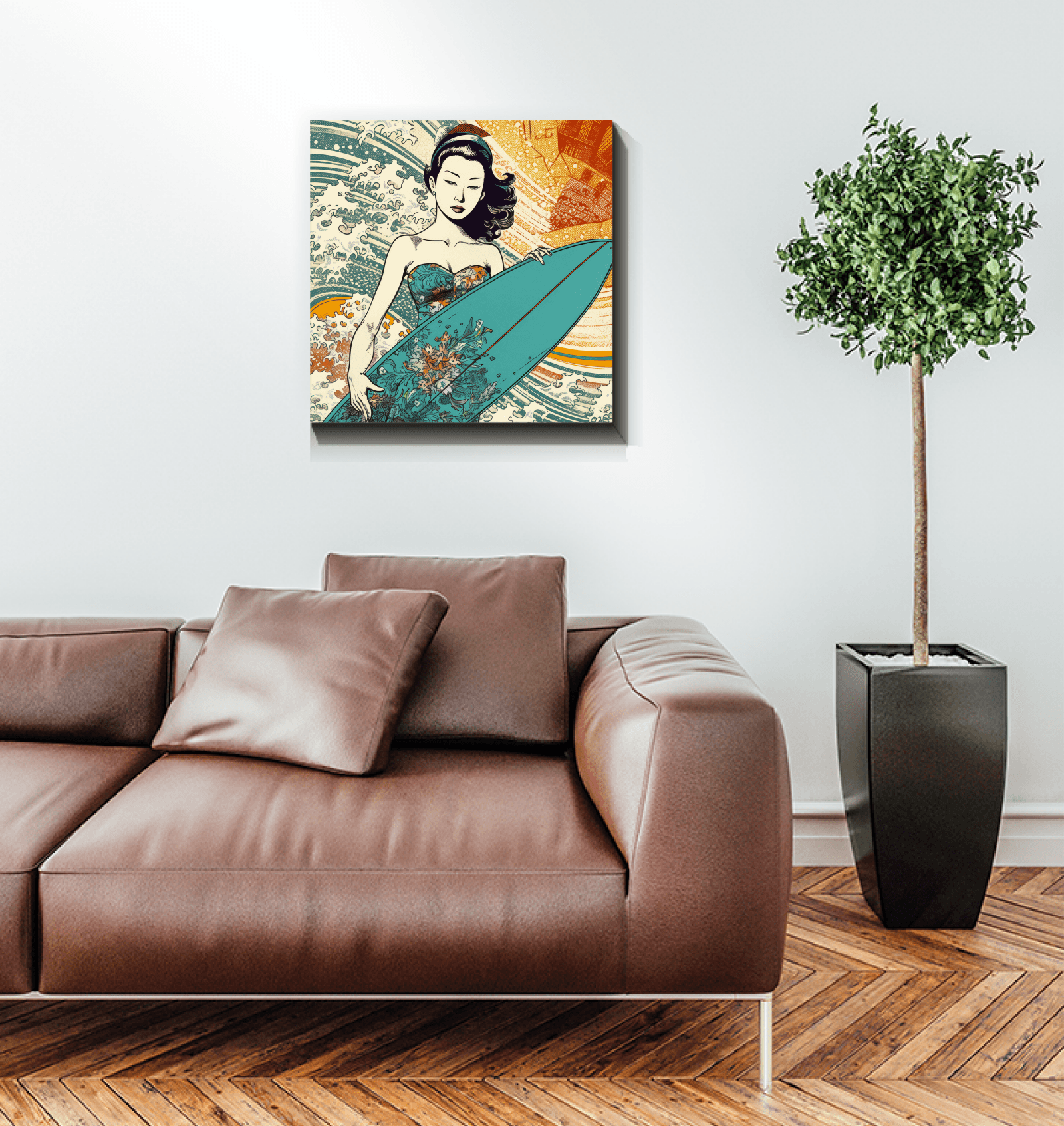 Surfing 1 39 Wrapped Canvas - Beyond T-shirts