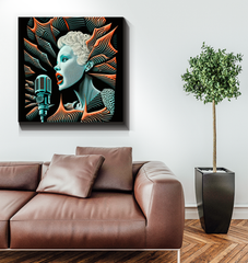 Melodic Montage Wrapped Canvas