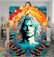 Enchanted Surf Sherpa Throw Blanket - Beyond T-shirts