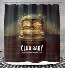 CB3-112 elegant shower curtain in a beautifully designed bathroom setting.