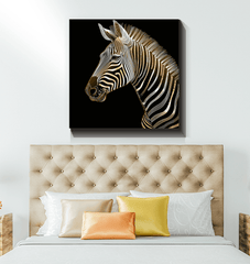 Sunset Silhouette Zebra Canvas - Beyond T-shirts
