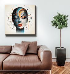 Elegance in Abstraction: Women's Canvas Art - Beyond T-shirts