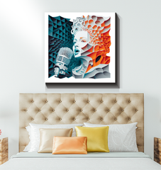 Rhythmic Rainforest Wrapped Canvas