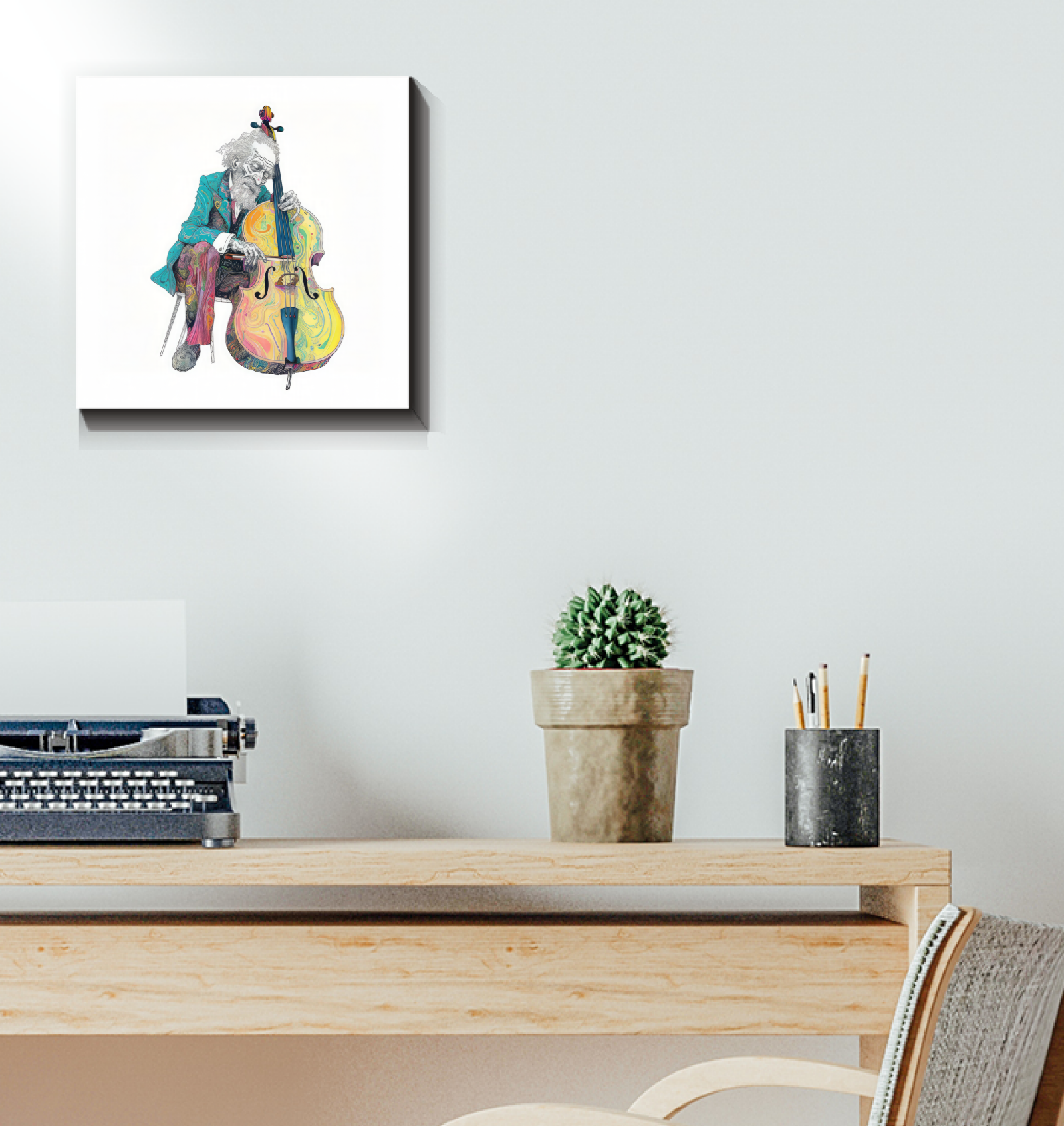 Aster Adventure nature-inspired wrapped canvas wall art.