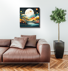 Whimsical Wildflowers Meadow Canvas