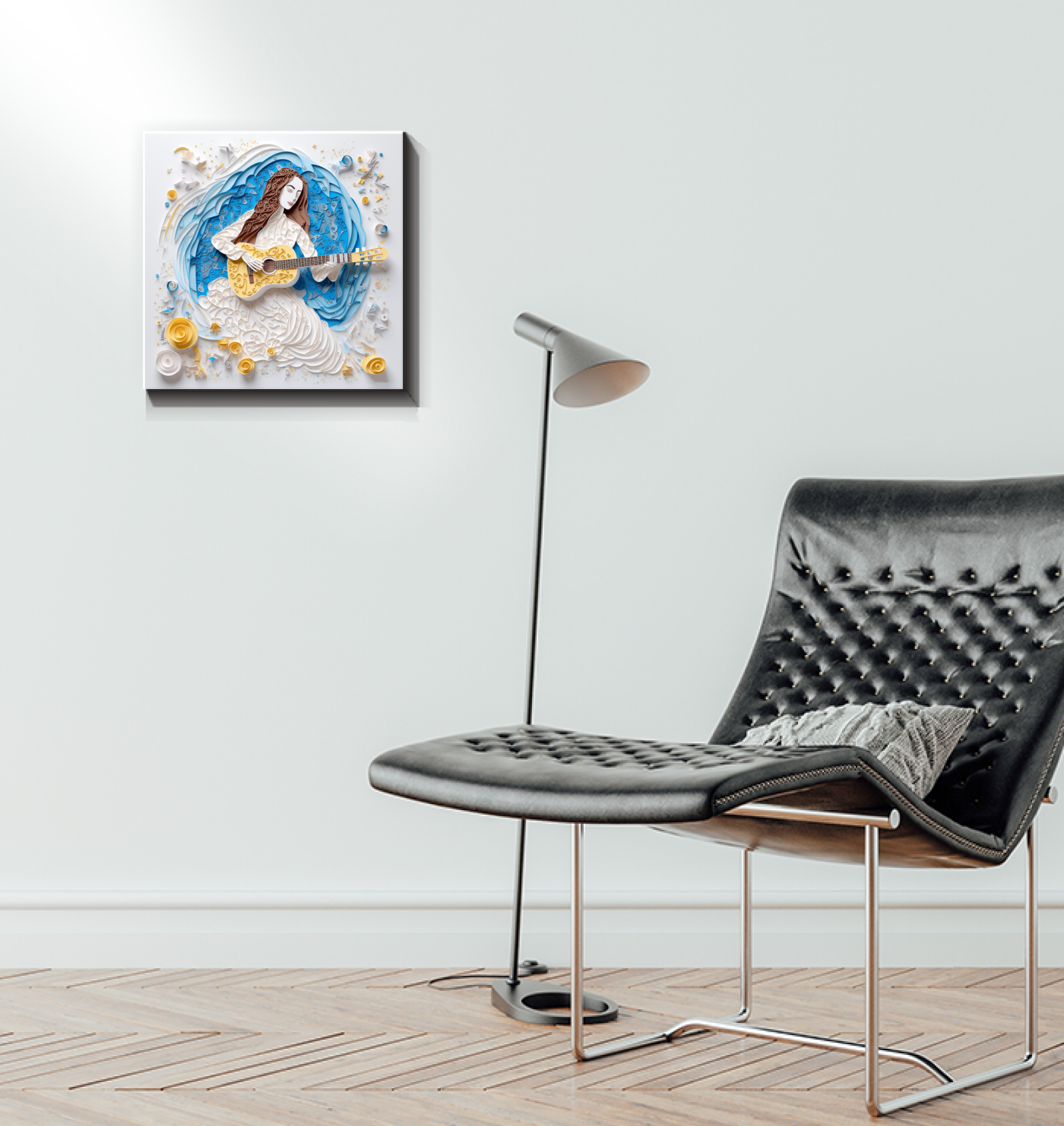 Detailed celestial bodies on Symphony Wrapped Canvas