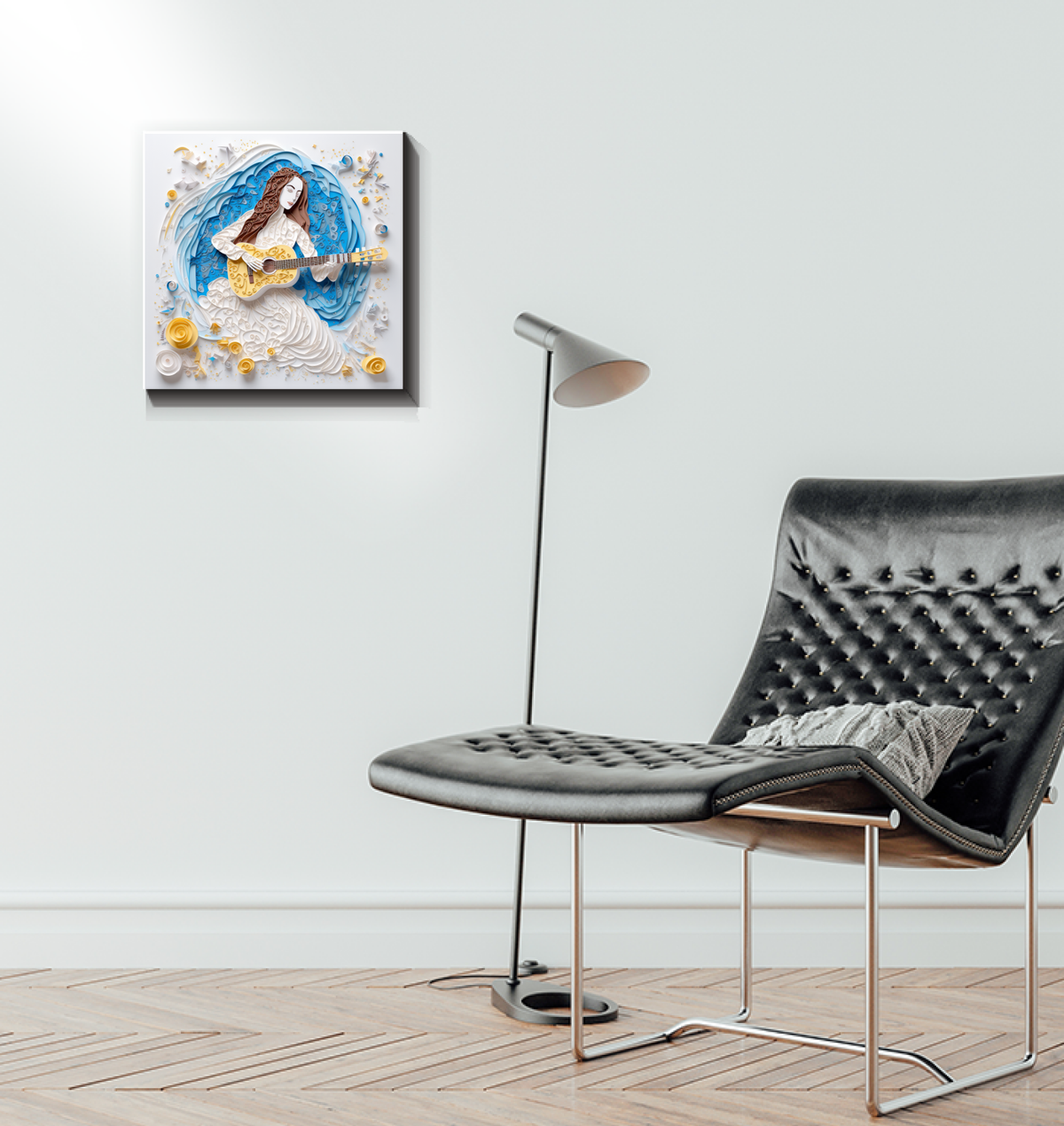 Detailed celestial bodies on Symphony Wrapped Canvas