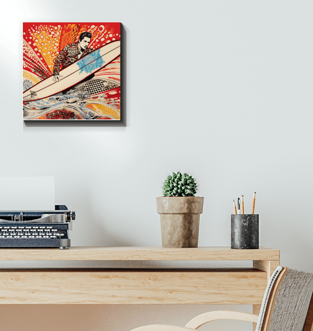 Eternal Surfing Canvas Print - Beyond T-shirts