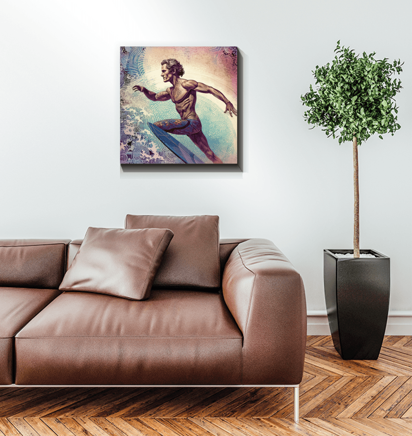 Tidal Flow Wrapped Canvas - Beyond T-shirts