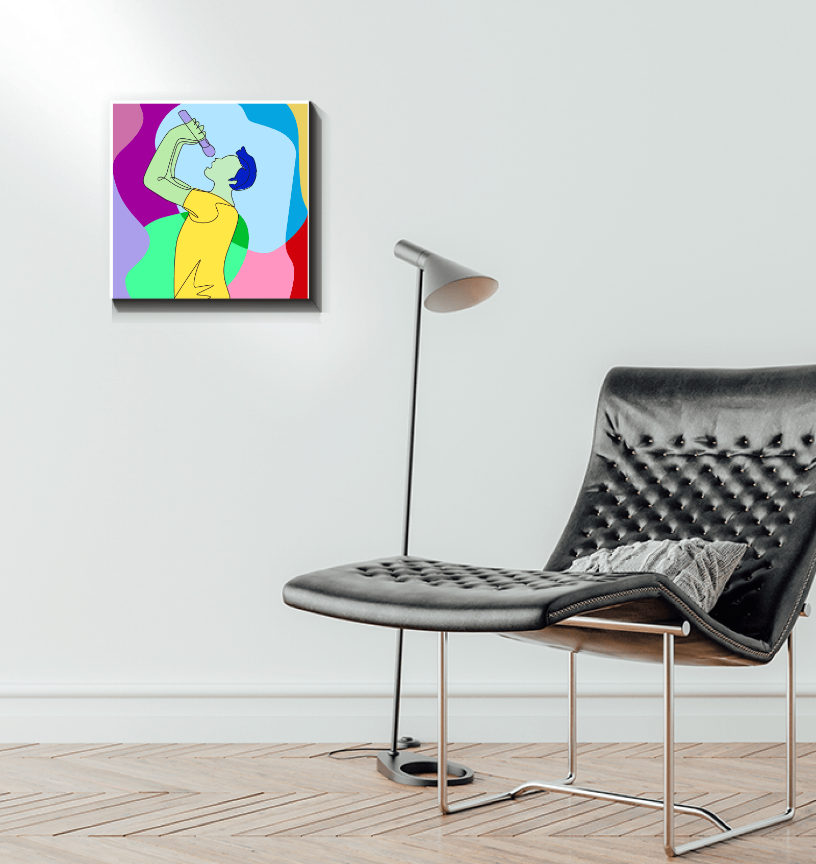 Singing Guy1 Wrapped Canvas - Beyond T-shirts