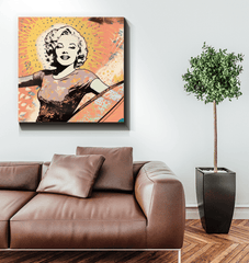 Coastal elegance Surfing 5 01 Wrapped Canvas