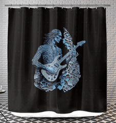 Rhythmic Harmony Wave Shower Curtain