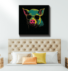 Cheerful Barnyard Friend Canvas - Beyond T-shirts