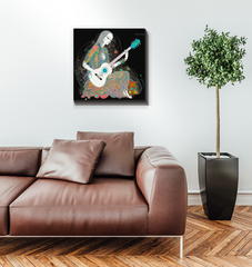 Buttercup Ballet canvas art, perfect for sophisticated home or office decor.