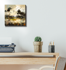 Coastal Serenade Landscape Wrapped Canvas