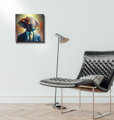 Elephant Dreamscape Wrapped Canvas
