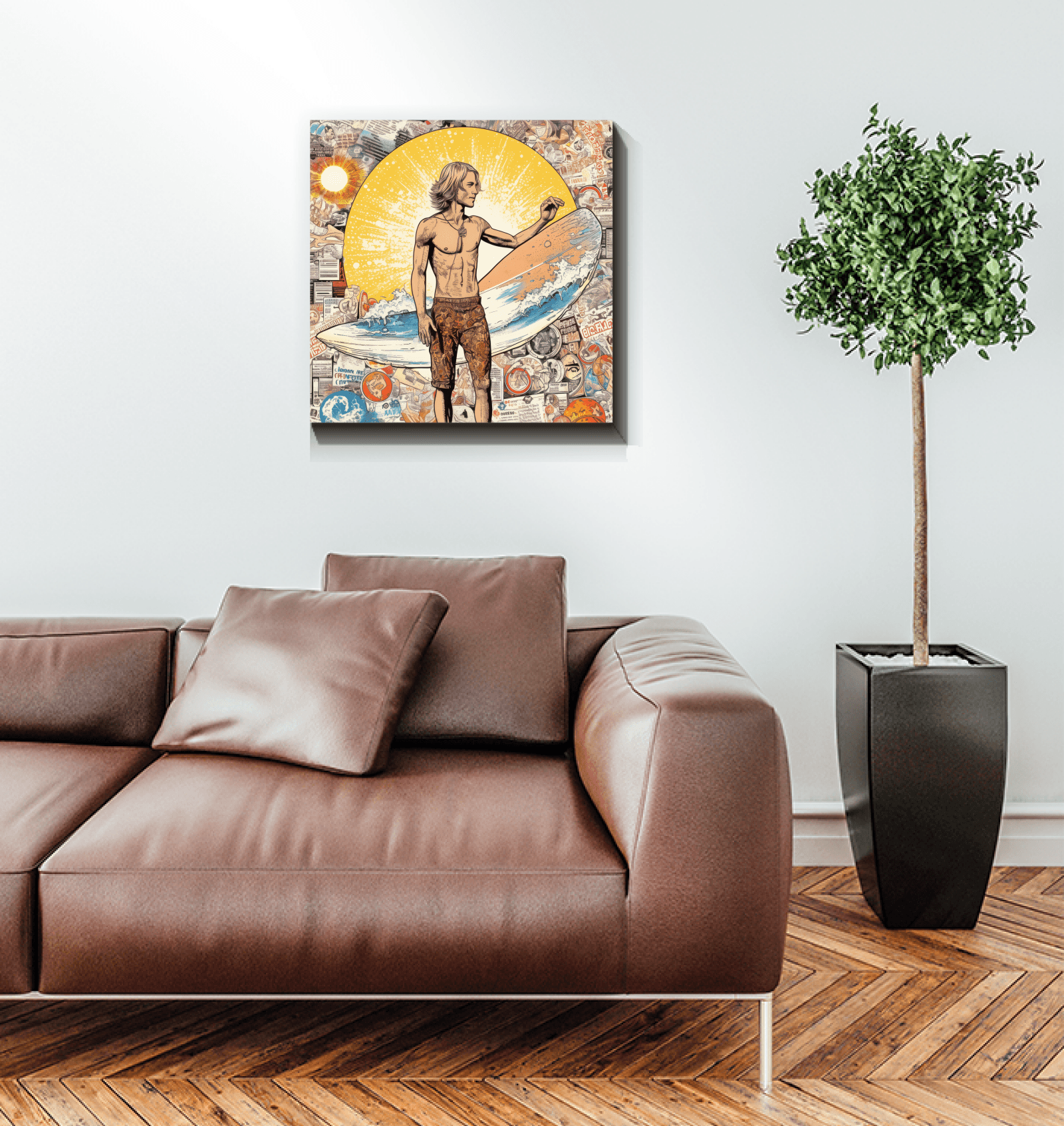 Surfing Dreams Canvas Art Print - Beyond T-shirts