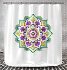 Mandala Blossom Shower Drapes - Beyond T-shirts