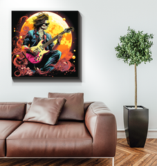 Harmonic Hues Colorful Music Notes Canvas Art