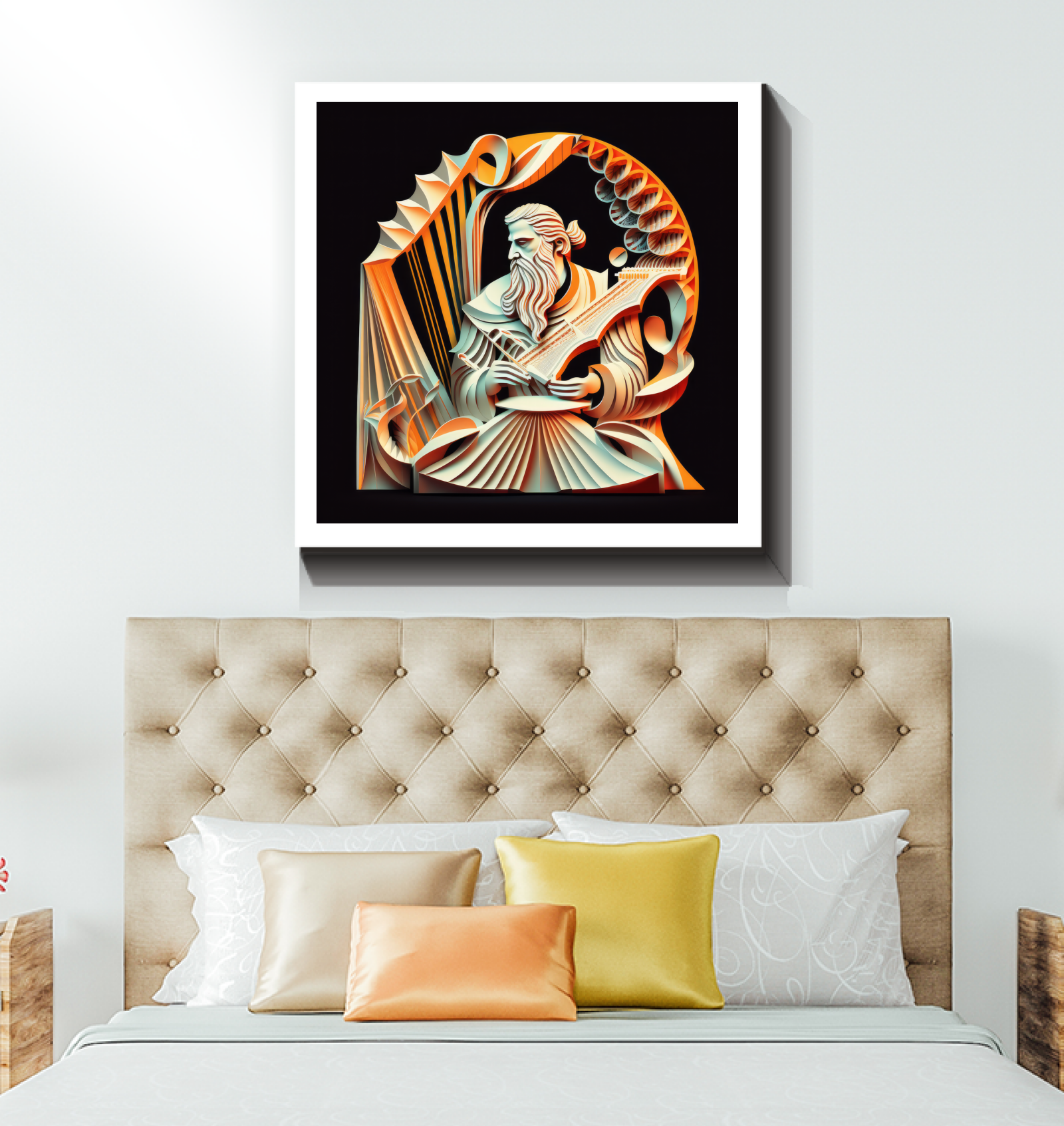 Artistic representation of Soul Train Groove on canvas