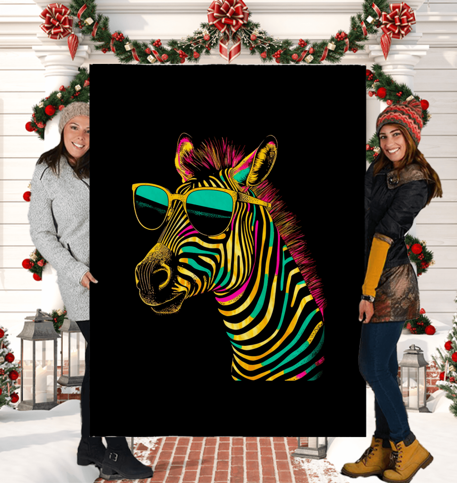 Bright Zebra Eyewear Sherpa Blanket - Beyond T-shirts