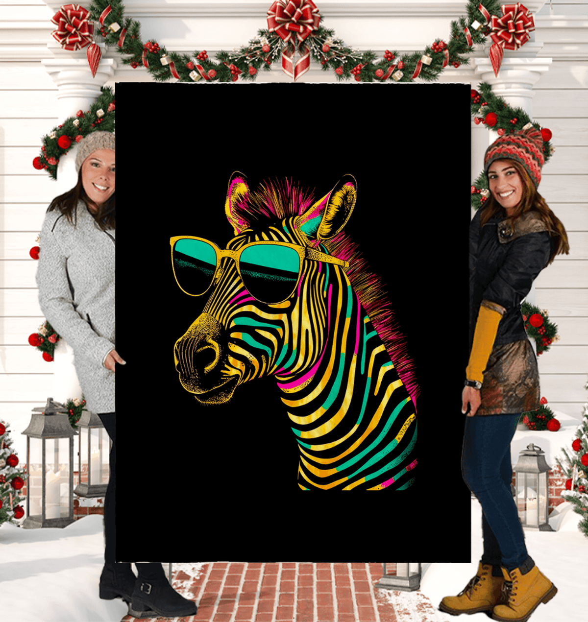 Bright Zebra Eyewear Sherpa Blanket - Beyond T-shirts