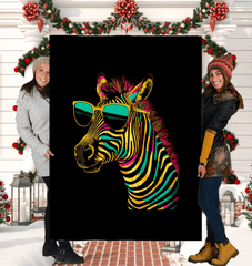 Bright Zebra Eyewear Sherpa Blanket - Beyond T-shirts
