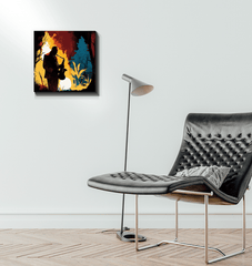 Harmonious Melodies - Abstract Music Canvas Art - Beyond T-shirts