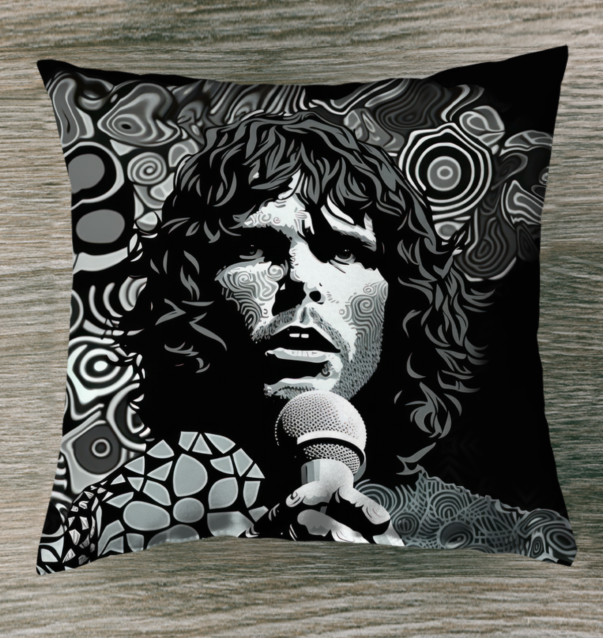 Whimsical Notes Outdoor Pillow