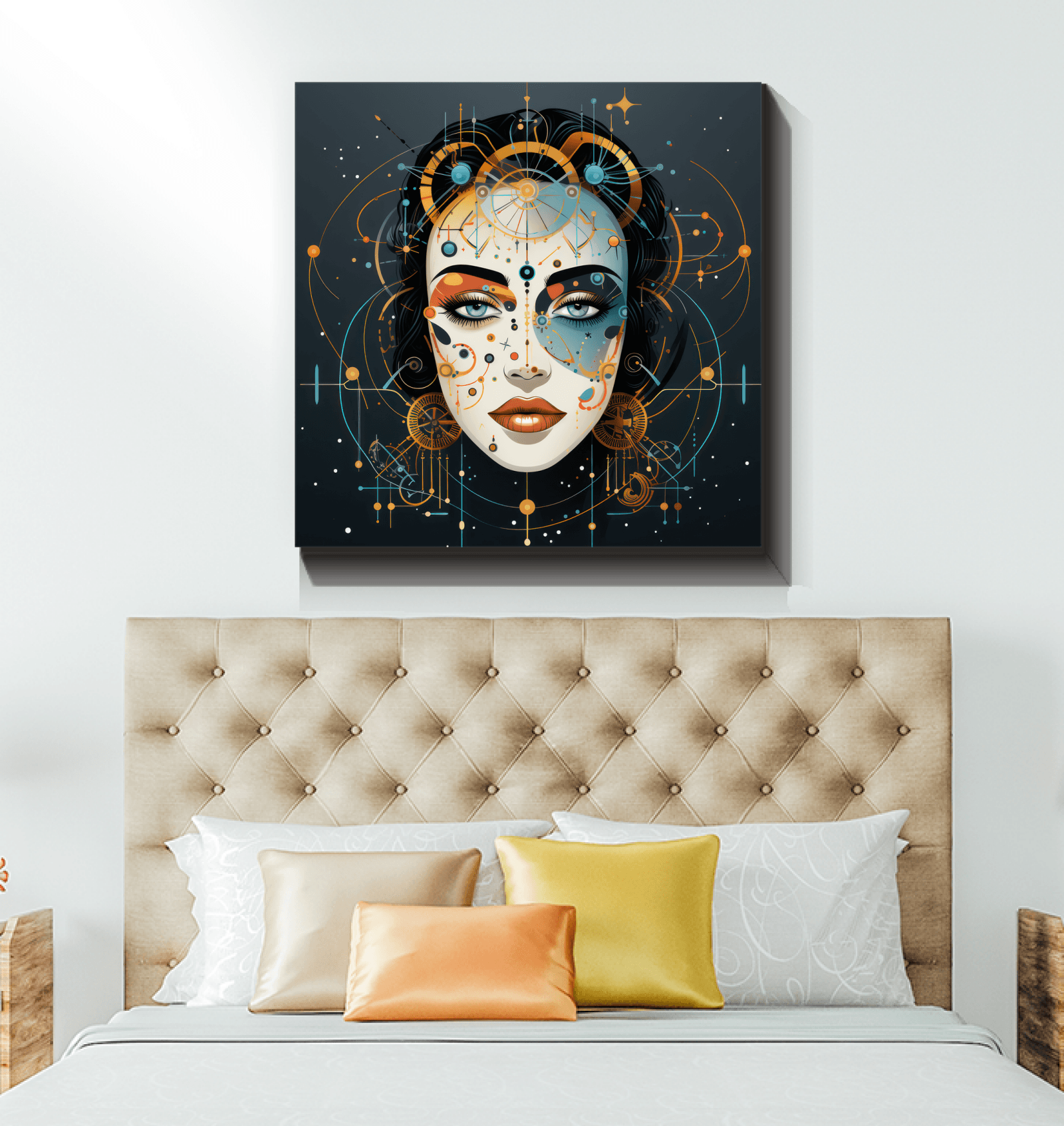 Abstract Elegance: Women's Canvas Art - Beyond T-shirts