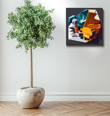K-Pop Kaleidoscope Wrapped Canvas