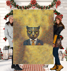 Cozy and soft Purrfect Companions Sherpa Blanket for cat lovers