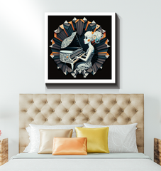 Art piece showcasing the lively atmosphere of Reggae Sunsplash.