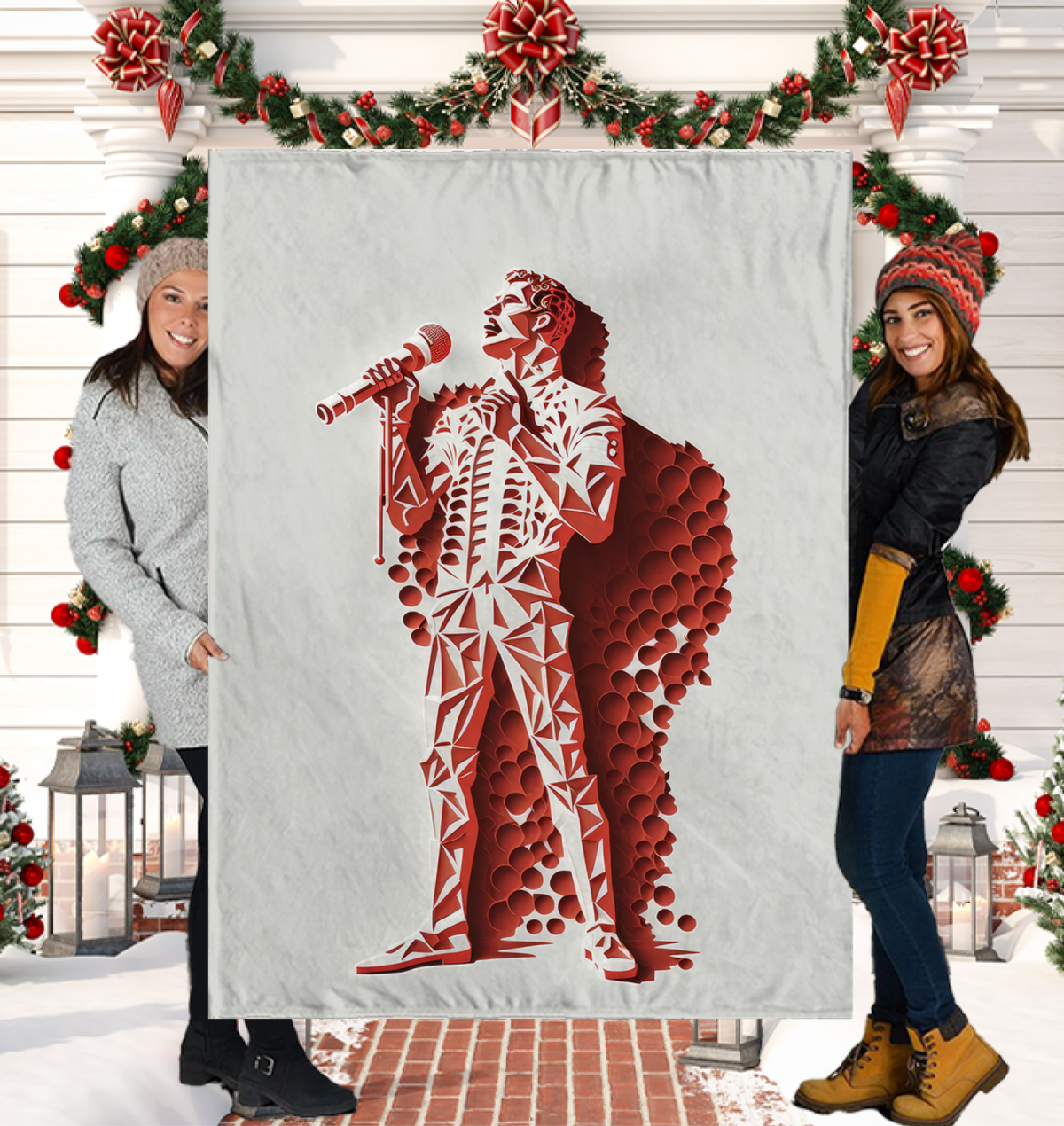 Flamenco Flair Sherpa Blanket