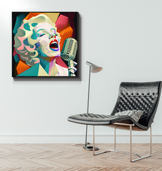 Blues Soul Wrapped Canvas