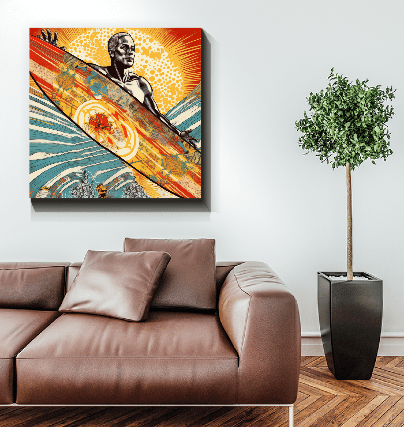 Surfer's Haven Canvas Art - Beyond T-shirts