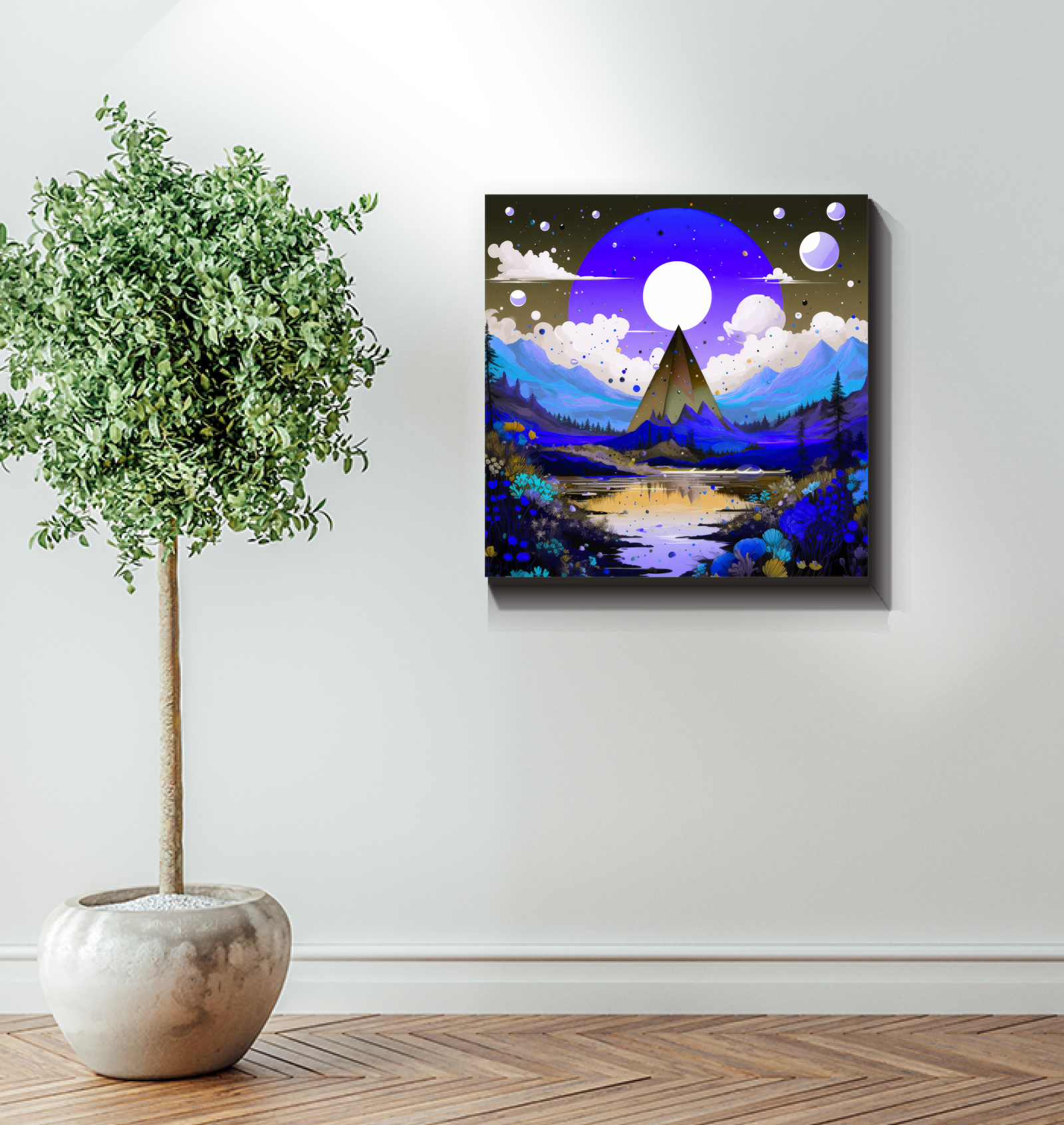 Majestic Monoliths Rocky Landscape Canvas