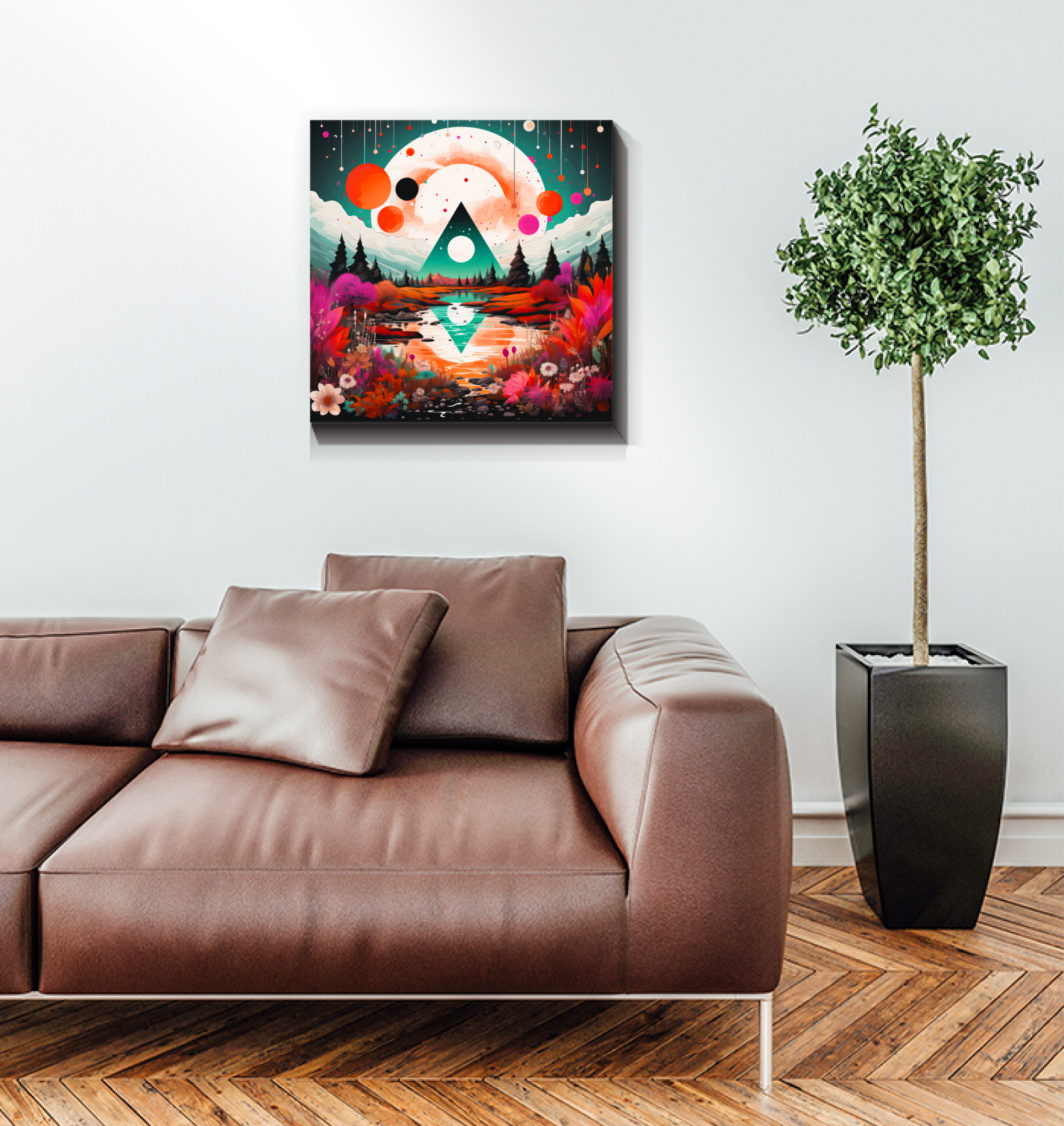 Majestic Mesas Desert Landscape Canvas