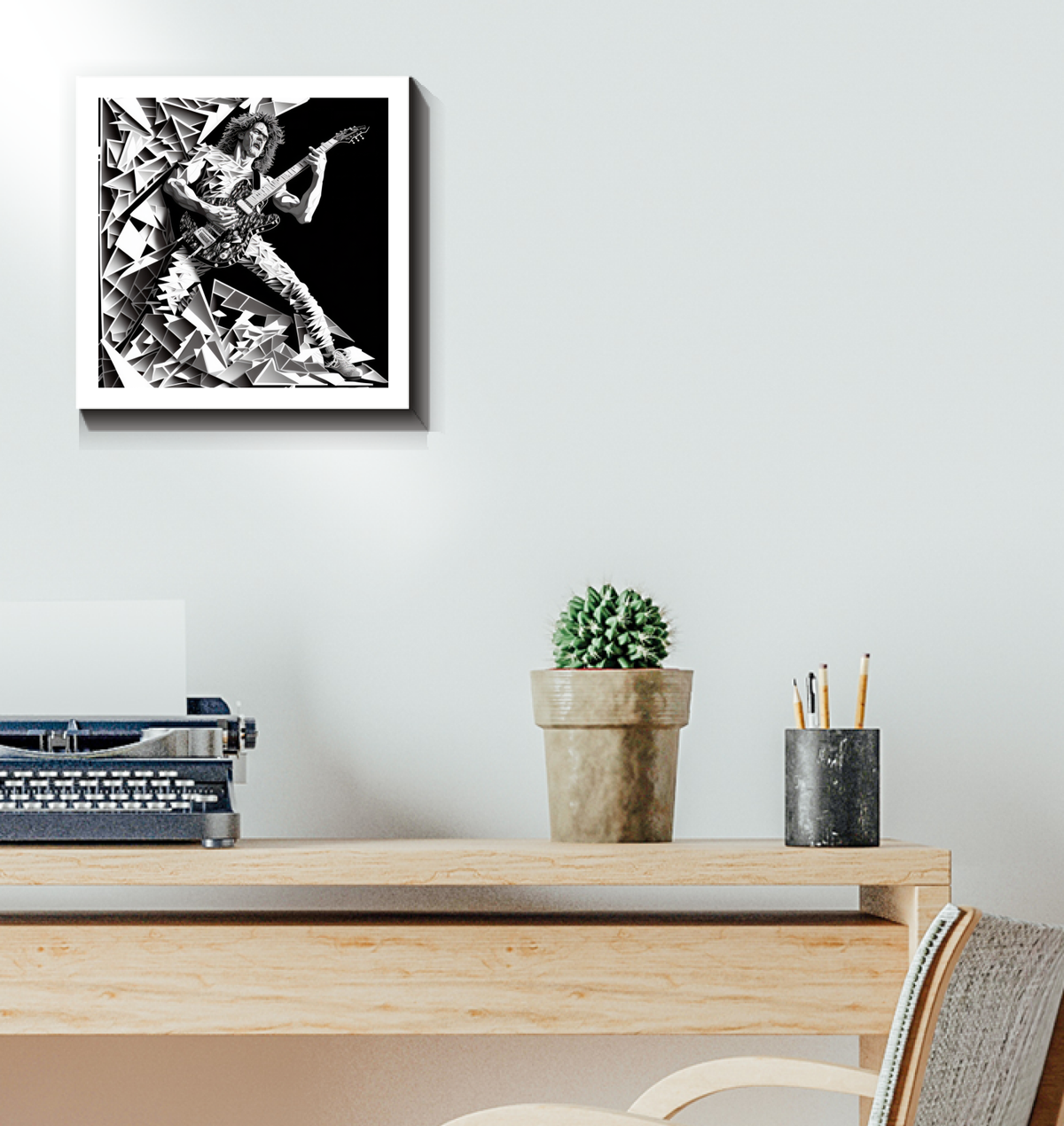 Heavy Metal Icons Wrapped Canvas