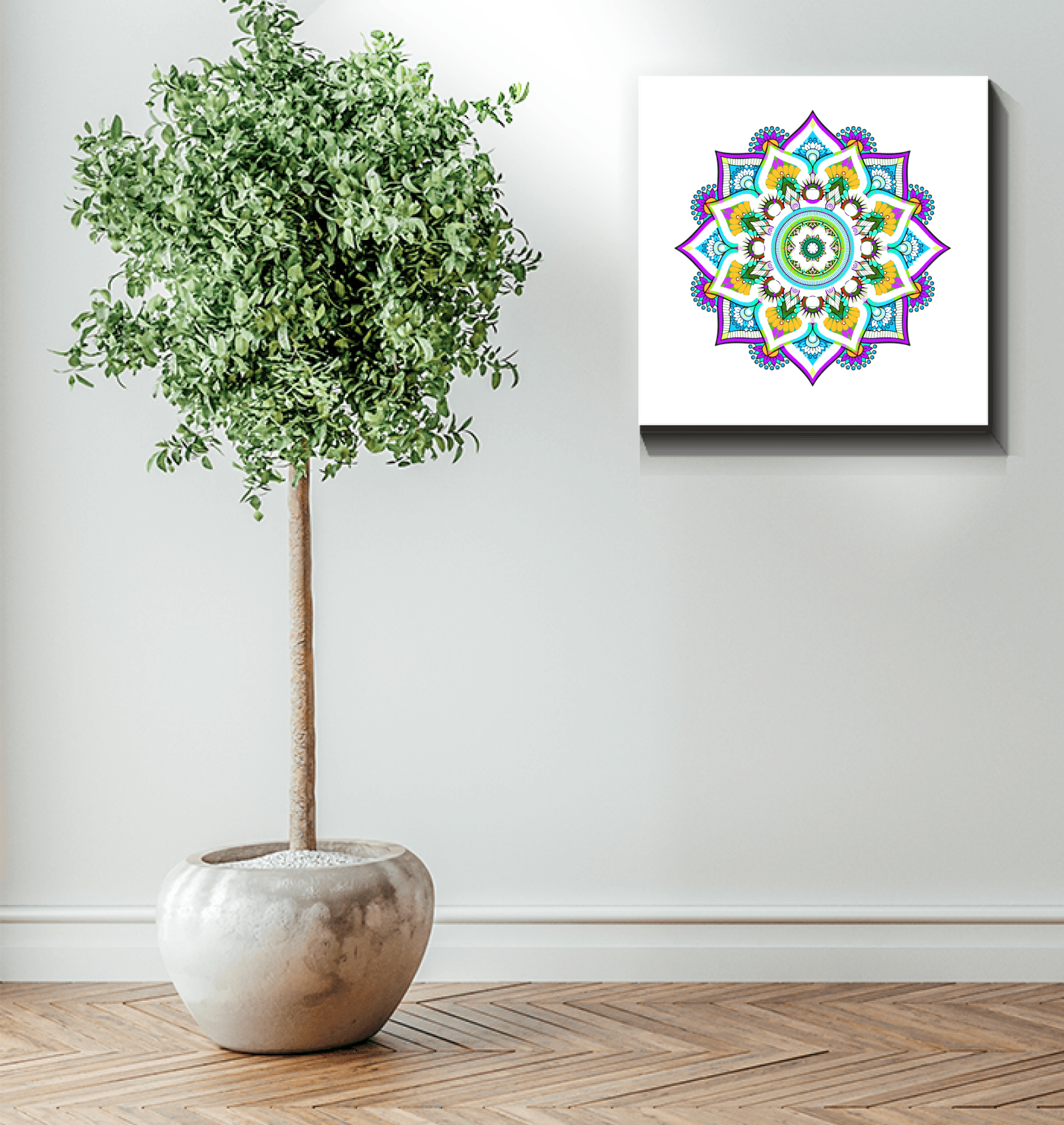 Mandala Blossom Ceramic Mural - Beyond T-shirts