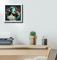 Wall-mounted World Music Tapestry Wrapped Canvas.