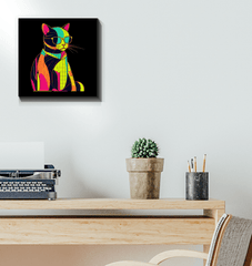 Elegant Feline Canvas Art - Beyond T-shirts
