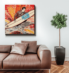 Eternal Surfing Canvas Print - Beyond T-shirts