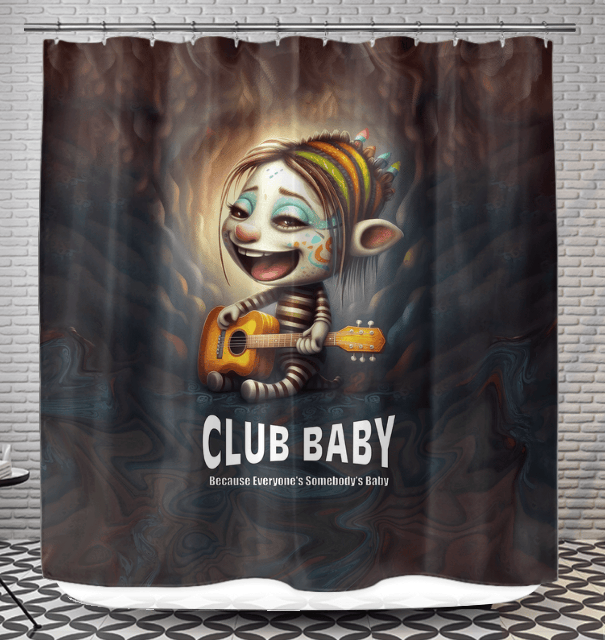 CB3-107 Shower Curtain Bathroom Decor