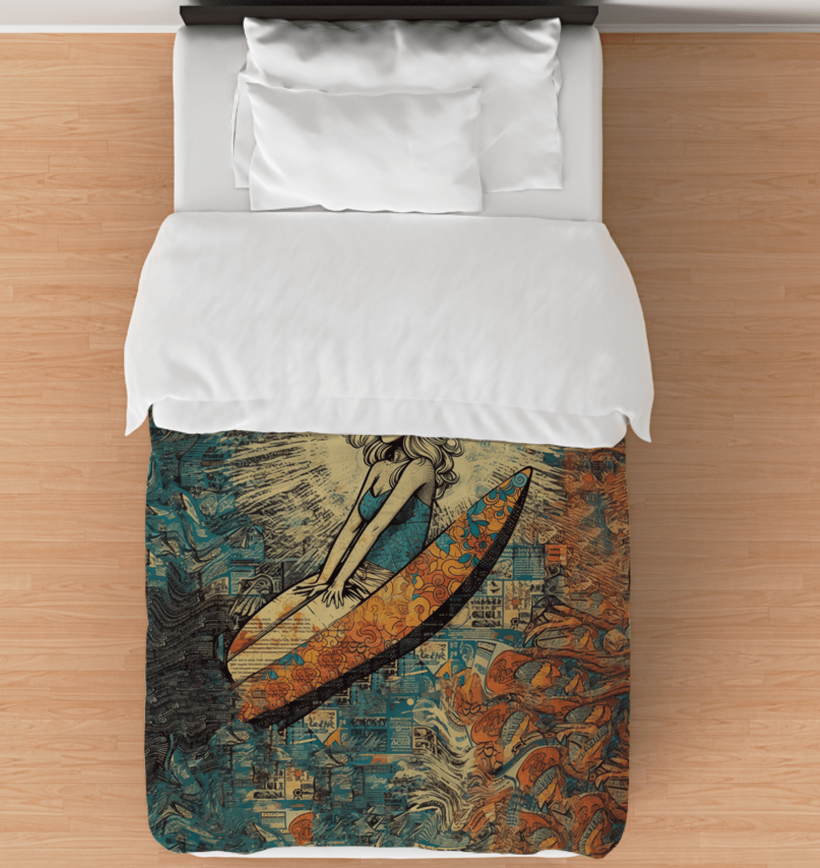 Surfing 1 28 Duvet Cover - Beyond T-shirts