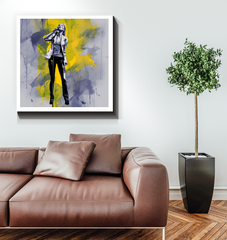 Ethereal Embrace Minimalist Abstract Wrapped Canvas