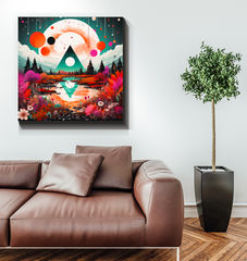 Majestic Mesas Desert Landscape Canvas