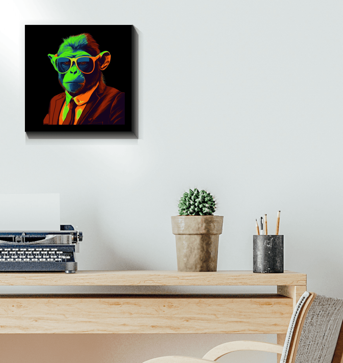 Jungle Joy Monkey Canvas Print - Beyond T-shirts