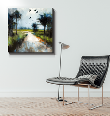 Waterfall Wonder Landscape Wrapped Canvas
